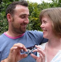 couple with their rings
