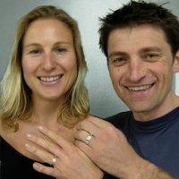couple with their rings