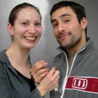 couple with their rings