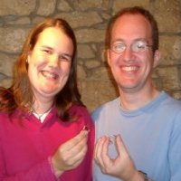 couple with their rings
