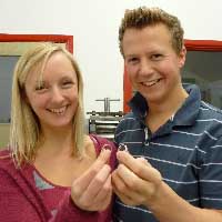 couple with their rings