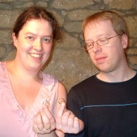 couple with their rings