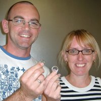 couple with their rings
