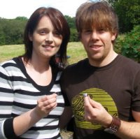 couple with their rings