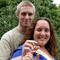 couple with their rings