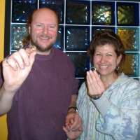 couple with their rings