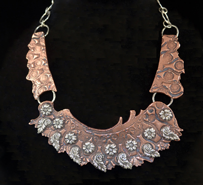 Copper and Silver Necklace