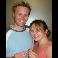 couple with their rings