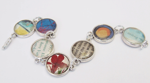 Resin memory bracelet